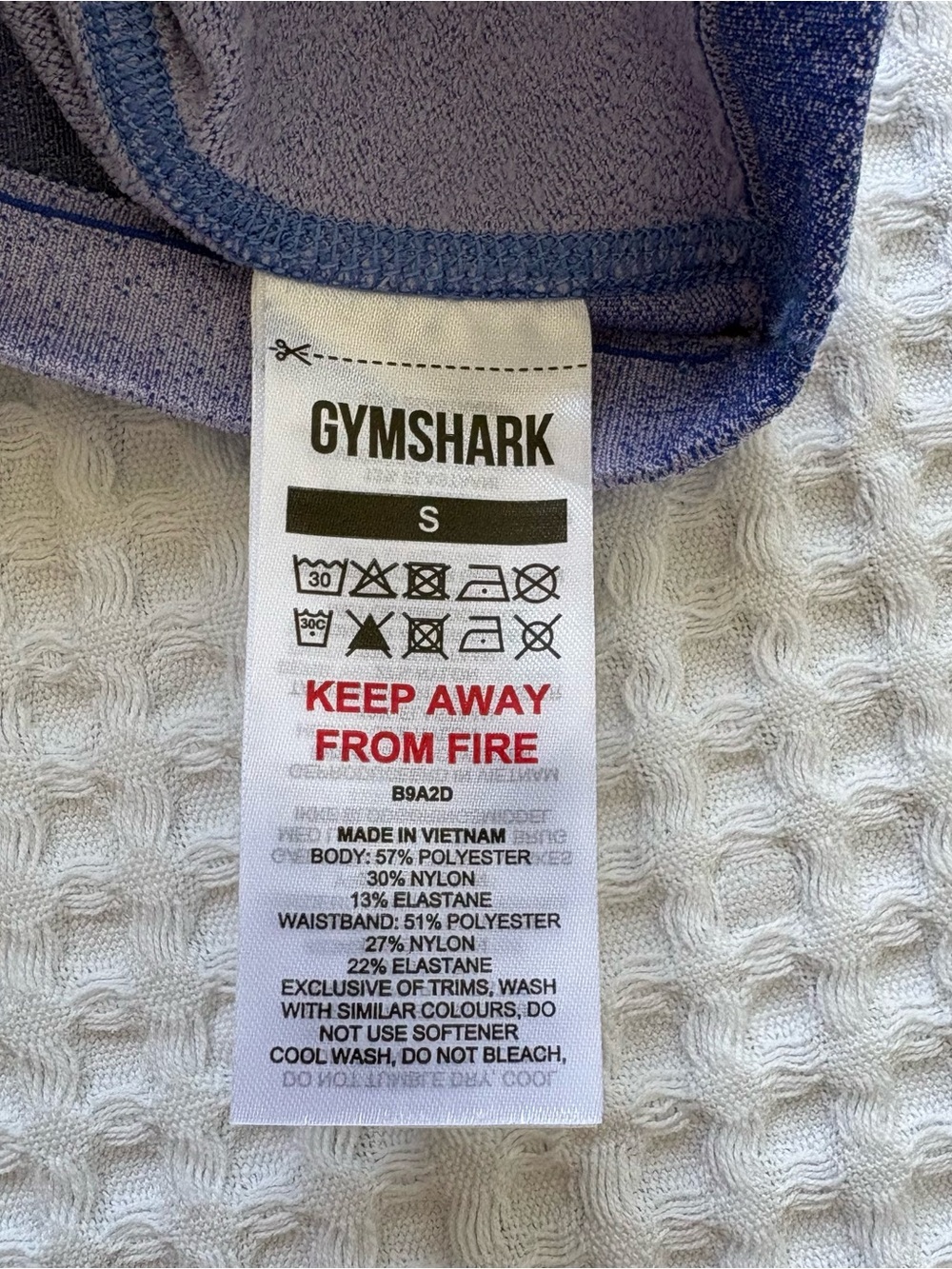 Gymshark Blur Seamless High Waist Shorts Purple Rare Color S - Picture 5 of 7